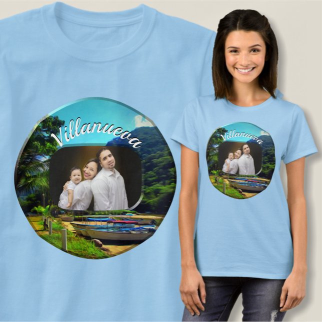 Camiseta Família no rio Mismaloya 0350 (Criador carregado)