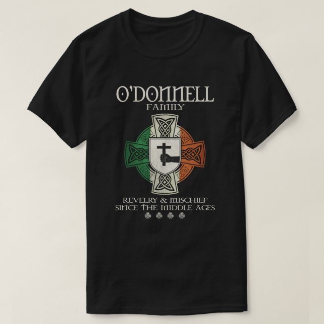 Camiseta Família O'Donnell Irlanda O'Donnell apelido (Frente do Design)