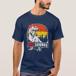 Camiseta Família Omasaurus Dinossaur Funny Oma Saurus