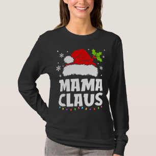Camiseta Família Pajama de Natal da Mãe Claus Matando o Nat