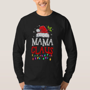 Camiseta Família Pajama de Natal da Mãe Claus Matando o Nat