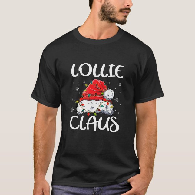 Camiseta Família Pajama Natal Lollie Claus Matando Xmas (Frente)