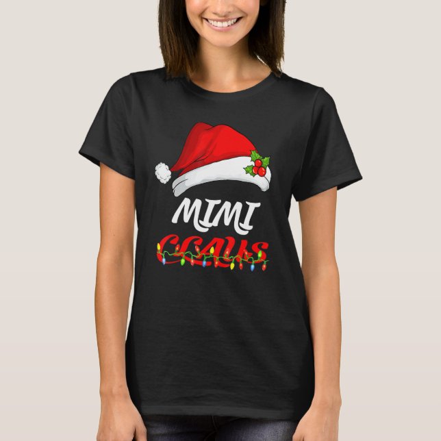 Camiseta Família Pajama Natal Mimi Claus Matando Xmas 1 (Frente)