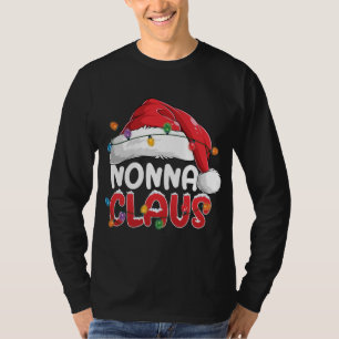 Camiseta Família Pajama Natal Nonna Claus Matando Xmas