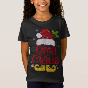 Camiseta Família Pajama Natal Oma Claus Matando Xmas