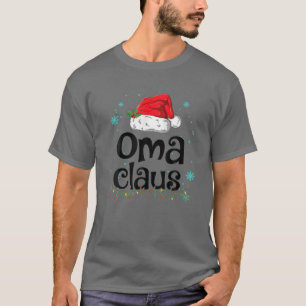 Camiseta Família Pajama Natal Oma Claus Matando Xmas