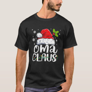 Camiseta Família Pajama Natal Oma Claus Matando Xmas