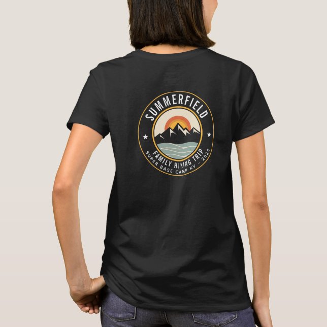 Camiseta Família Personalizada Ancorando Montanhas Sunset R (Verso)
