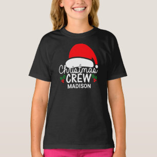 Camiseta Família Personalizada da Tripulação de Natal Kid S