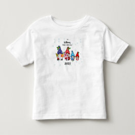 Camiseta Família Personalizada de Crianças Família Gnome me