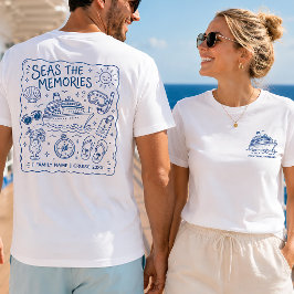 Camiseta Família Personalizada de Cruzeiros em Desenho