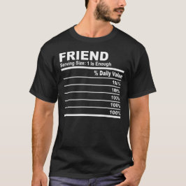 Camiseta Família Personalizada de Fatos de Nutrição de Amig