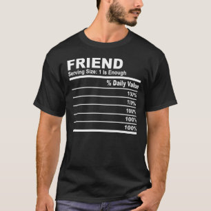 Camiseta Família Personalizada de Fatos de Nutrição de Amig