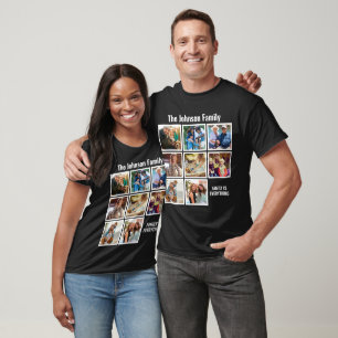 Camiseta Família Personalizada É Tudo Colagem De Fotos