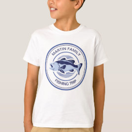 Camiseta Família Personalizada Pescaria Blue Lake Bass Kids