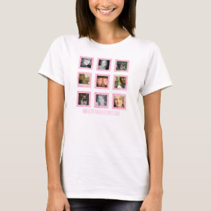 Camiseta Família personalizada: Quadro cor-de-rosa: Tshirt