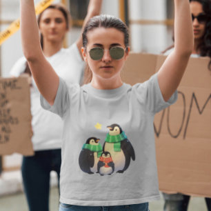 Camiseta Família Pinguim Natal - Família Pinguim Bonita