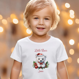 Camiseta Família Polar Bear Correspondente Nome do Pajama d