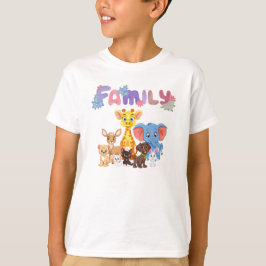 Camiseta Família por animais.