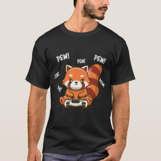 Camiseta Família presente do Panda Vermelho