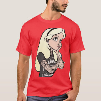 Camiseta família punk engraçada da alice