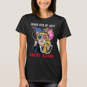Camiseta Família Quatro De Julho Deixe Dia Do Usa Beber Fal