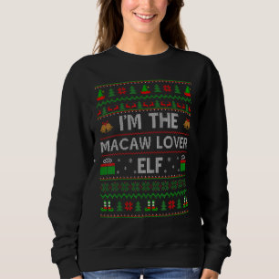 Camiseta Família Que Corresponde Feia I M Macaw Elf Christm