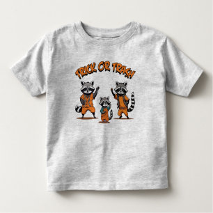 Camiseta Família Raccoon - Halloween de Trick ou Trash Cute
