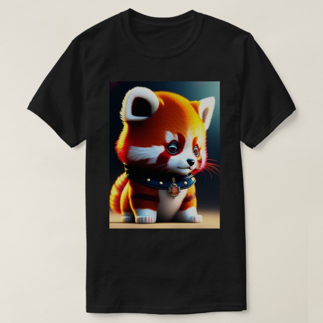 Camiseta Família Real Chibi Red Panda (Frente do Design)