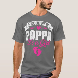 Camiseta Família Retro Novo Poppa Orgulhoso É um gênero fem