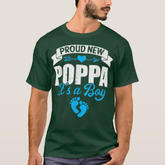 Camiseta Família Retro Novo Poppa Orgulhoso É um Menino Gên