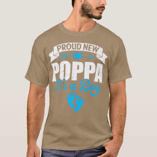Camiseta Família Retro Novo Poppa Orgulhoso É um Menino Gên