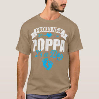 Camiseta Família Retro Novo Poppa Orgulhoso É um Menino Gên