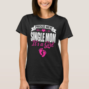 Camiseta Família Retro Orgulhosa Novo Solteiro Mãe É Uma Ge