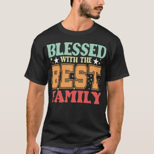 Camiseta Família Reunião de Família Abençoado com