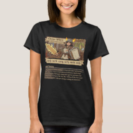 Camiseta Família RPG - Esposa de Classe com STATS - estilo 