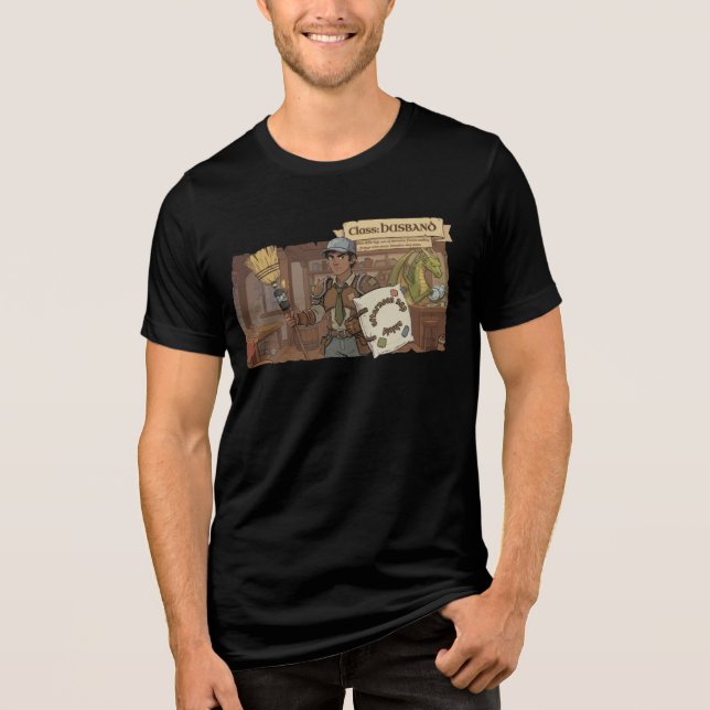 Camiseta Família RPG - Marido de Classe NA (Frente)