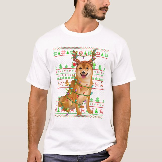Camiseta Família Shiba Inu Dog Lover (Frente)