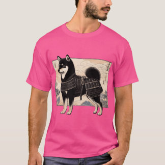 Camiseta família Shiba Inu Samurai