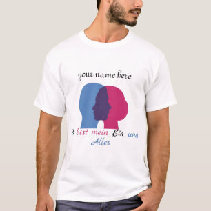 Camiseta Família simples de Dias de os namorados românticos