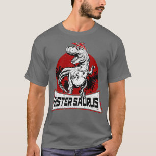 Camiseta Família SisterSaurus T Rex Dinosaur Sister Saurus