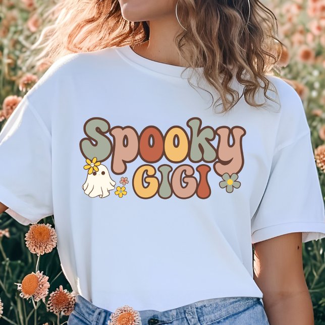 Camiseta Família Spooky Gigi Retro Halloween Matching (Criador carregado)