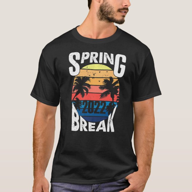 Camiseta Família Spring Break 2022 Tee Spring Break Sunset  (Frente)