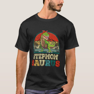Camiseta Família Stepmomsaurus Dinossaur Engraçado Stepmmmm
