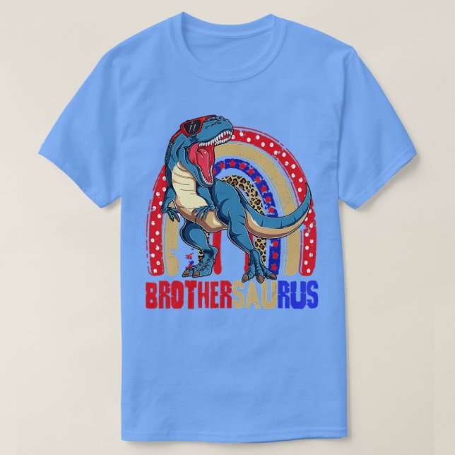 Camiseta Família Surus Irmanos T Rex Dinossaur (Frente do Design)
