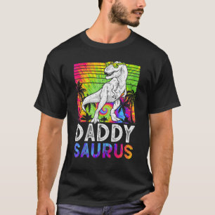Camiseta Família Surus Pai Daddysaurus Rex Dinosaur