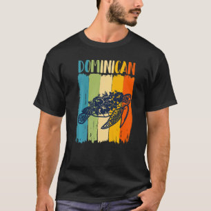 Camiseta Família Tema Dominicano Tartaruga do Mar Retroativ