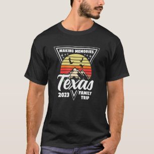 Camiseta Família Texas Family Vacation 2023 Mountain Campin