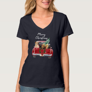 Camiseta Família Truck Christmas Pajama do labrador
