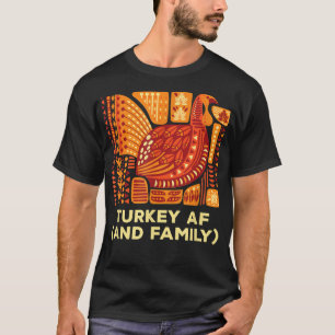 Camiseta Família Turca AF Dia de Ação de Graças